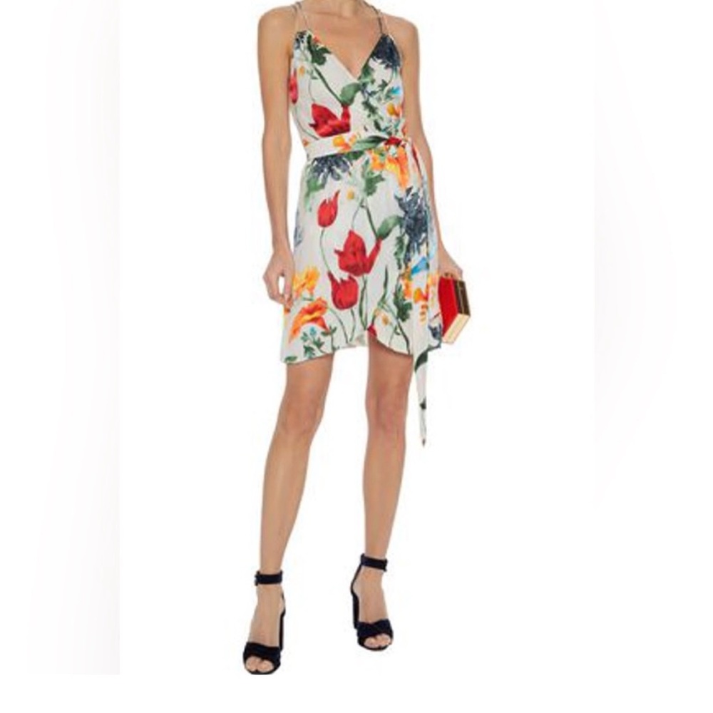 Alice + Olivia Susana mini wrap dress